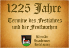 Termine des Festjahres und der Festwochen